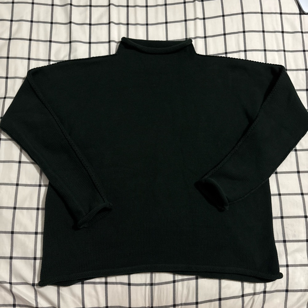 Frank & Eileen Green Knit Top BRAND NEW XS